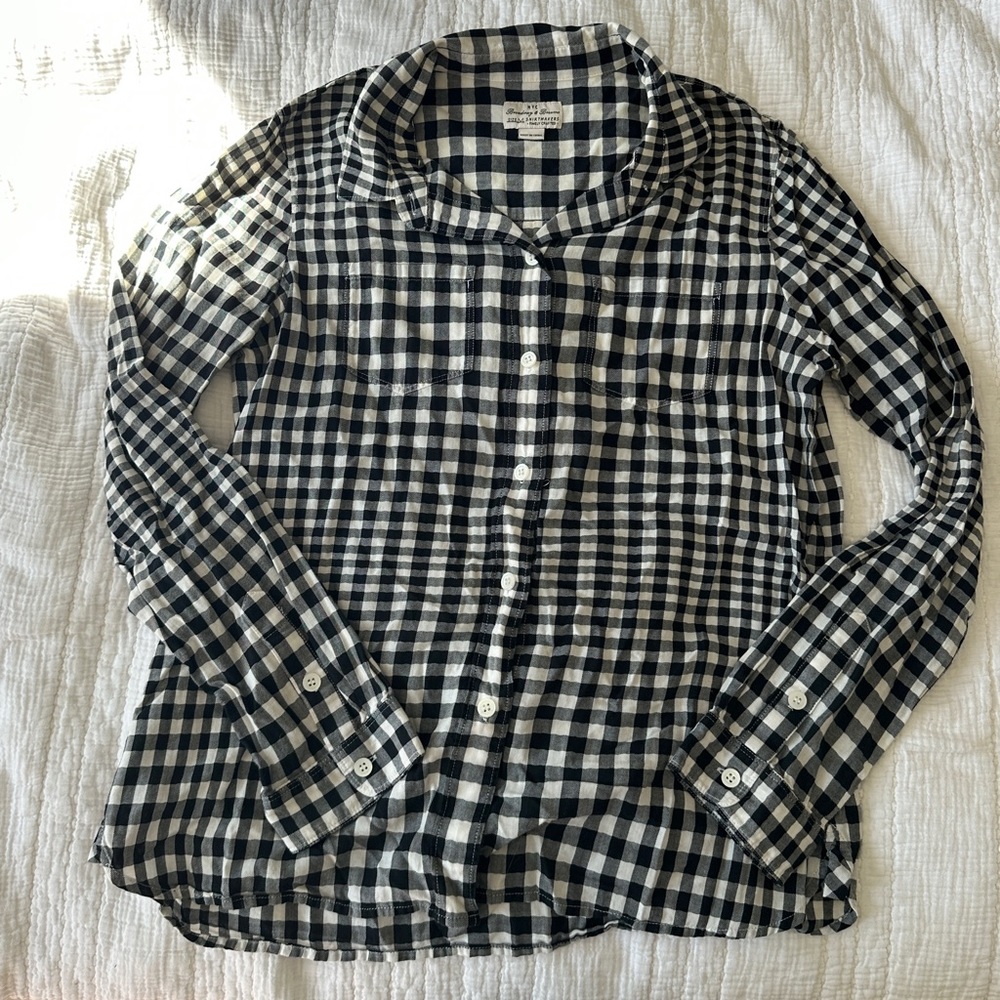 Madewell Broadway & Broome Gingham Button Down Shirt